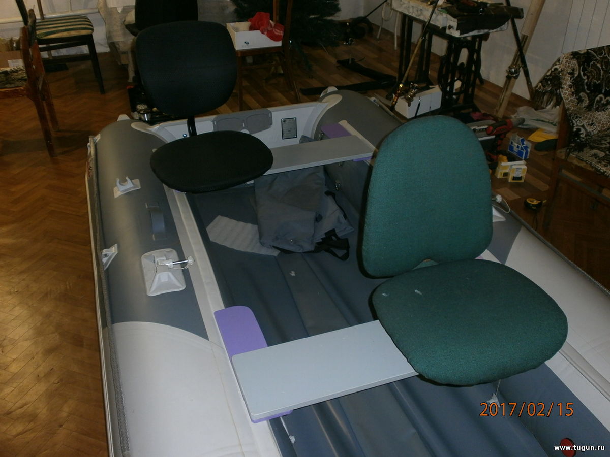 Кресло в лодку из офисного стула