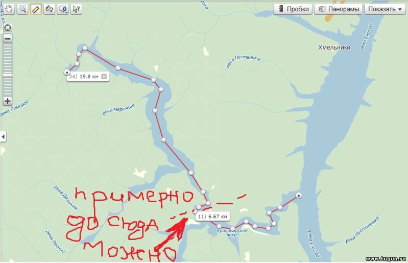 Бирюсинский залив красноярское море карта